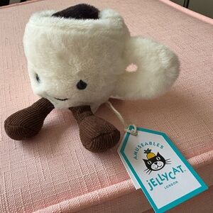 Jellycat Amuseables Espresso Cup Plush - White and Brown